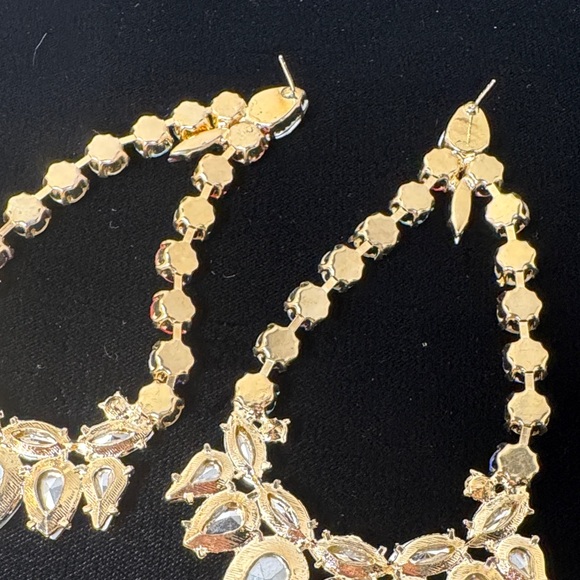 MEGHAN FABULOUS The Cha Cha Cha Oversized Colorful Crystal Drop Earrings Sparkle - Picture 7 of 9